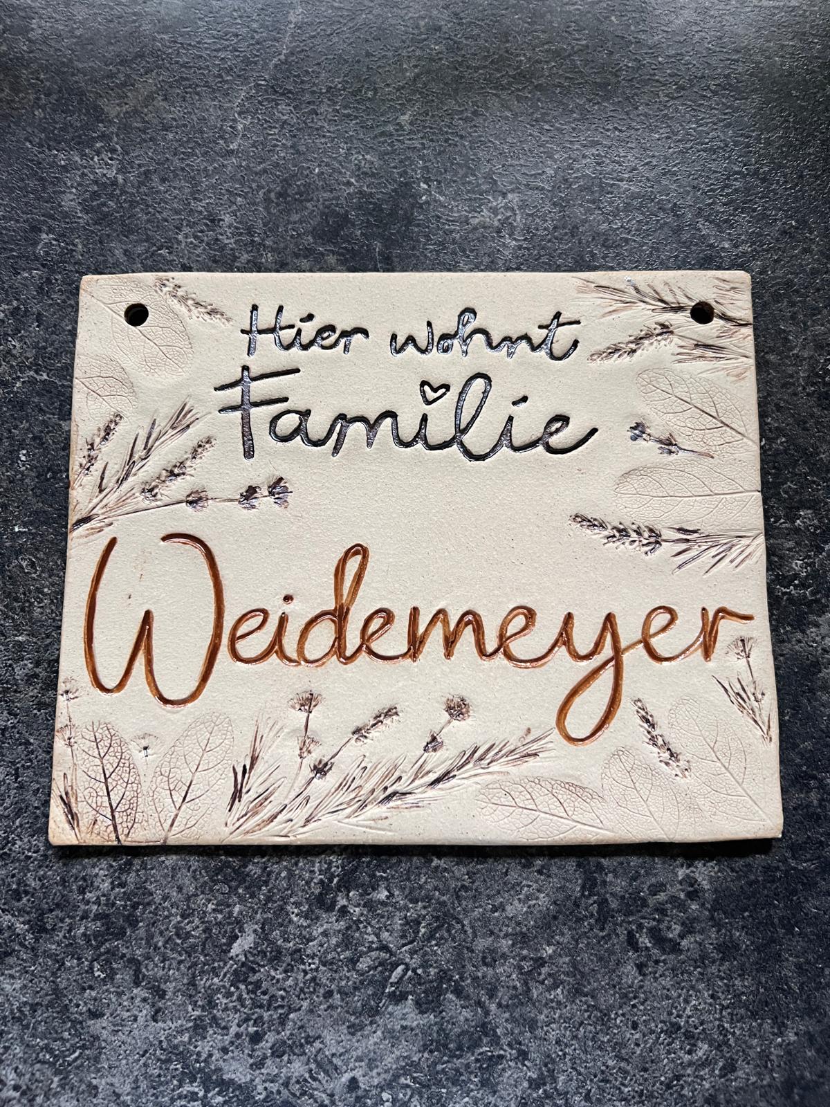 Nameplate - Ceramic