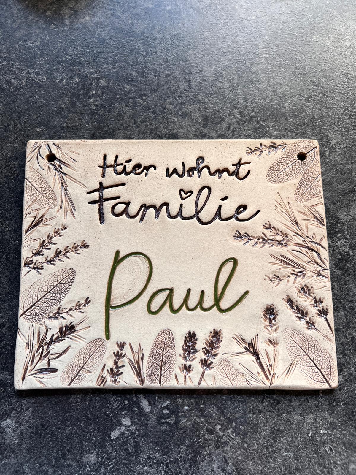 Nameplate - Ceramic