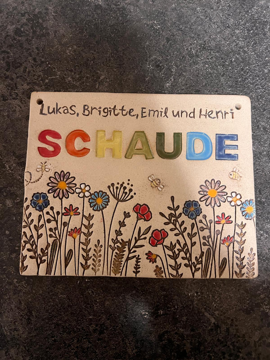 First Name/Last Name Sign - Ceramic