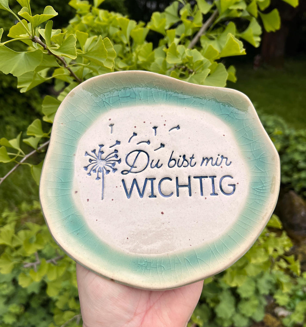 Dekoteller "Du bist mir Wichtig"